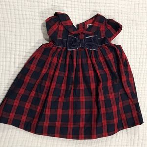 Janie and Jack Plaid holiday dress 6/12M